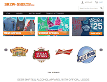 Tablet Screenshot of brew-shirts.com